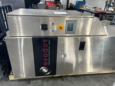 Evodos type 25 spiral plate centrifuge, 316L SS.