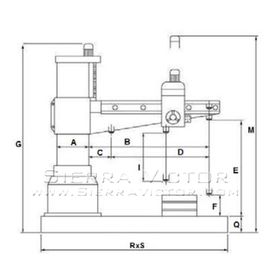 VICTOR 1363H Radial Arm Drill Presses | Sierra Victor Industries (2)