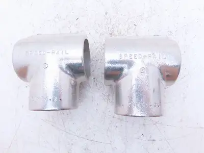 Hollaender 3-9/5-9 Speed-Rail 2" Elbow & Tee Fits 2.375"OD Pipe 2.4" ID Lot of 4
