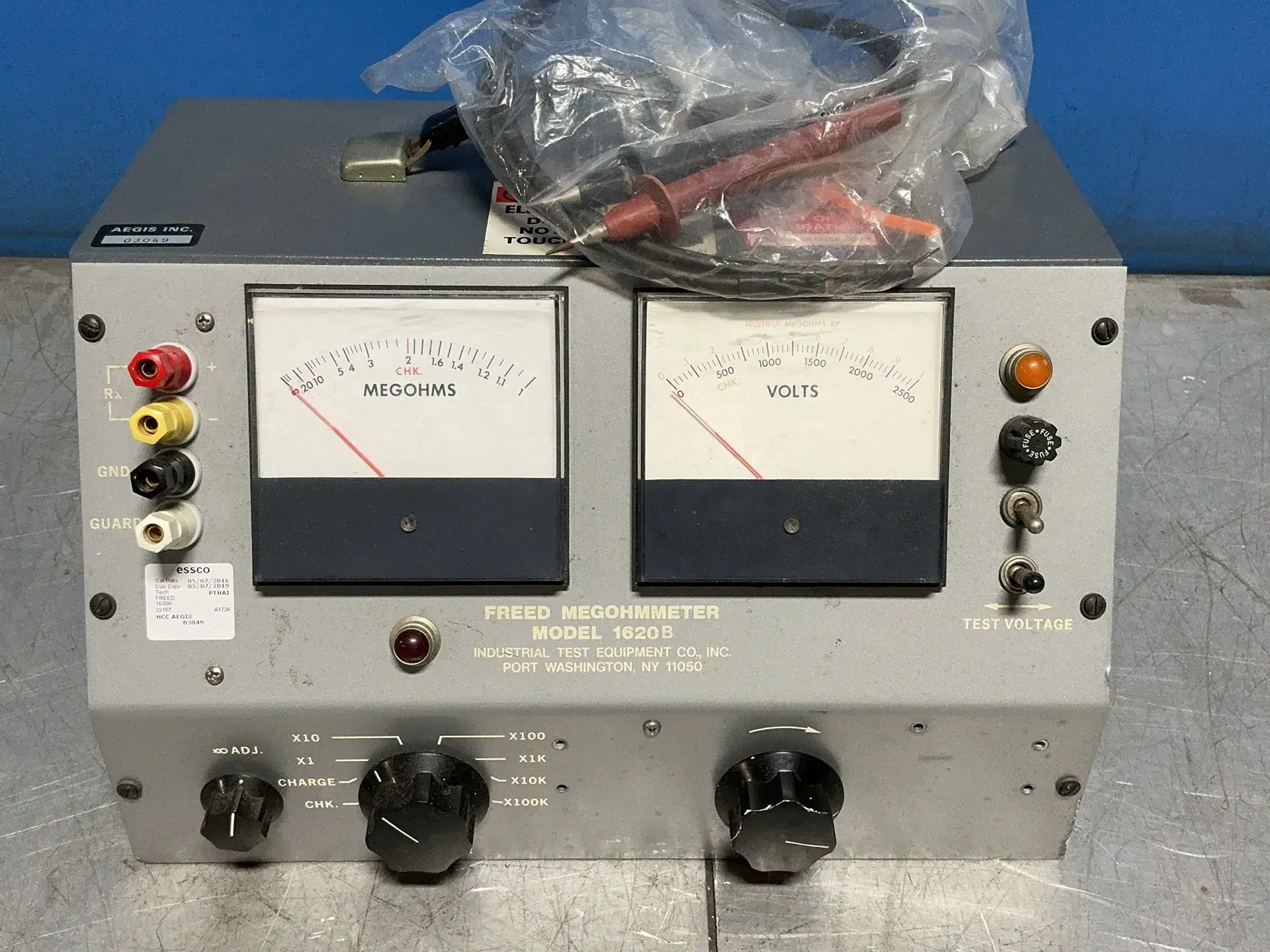 Used INDUSTRIAL TEST EQUIPMENT CO 1620B Electrometer/ High Resistance Meters Ohio US | HGR 24 #1288721