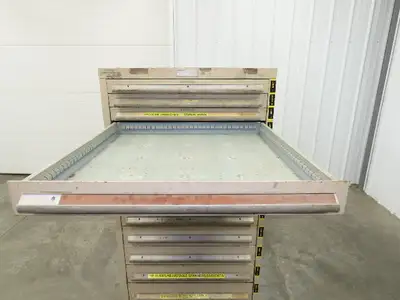 14 Drawer Industrial Tooling Storage Cabinet 30x29x61" Lyon Lista Vidmar Box
