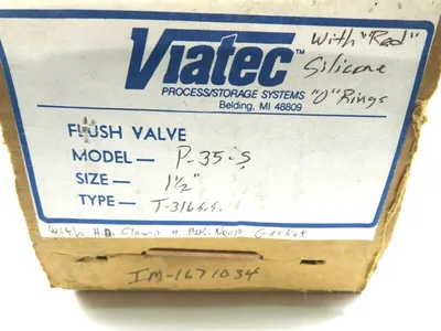 NEW VIATEC P-35-S FLUSH VALVE 1 1/2" T-3165.5 P35S