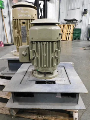 10 HP 3520 RPM GE Vertical Motor 5KS215XAE5721B L215LP10 Frame 460V EOK Rebuilt