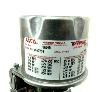 NEW ASCO SA30D / TV34A11 PRESSURE SWITCH