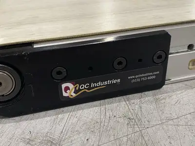Used QC Conveyors End Drive Flat Belt Conveyor 48" Length 8" Width, Release Tail Belt Conveyors Michigan US | Maverick Industrial Sales #1397640