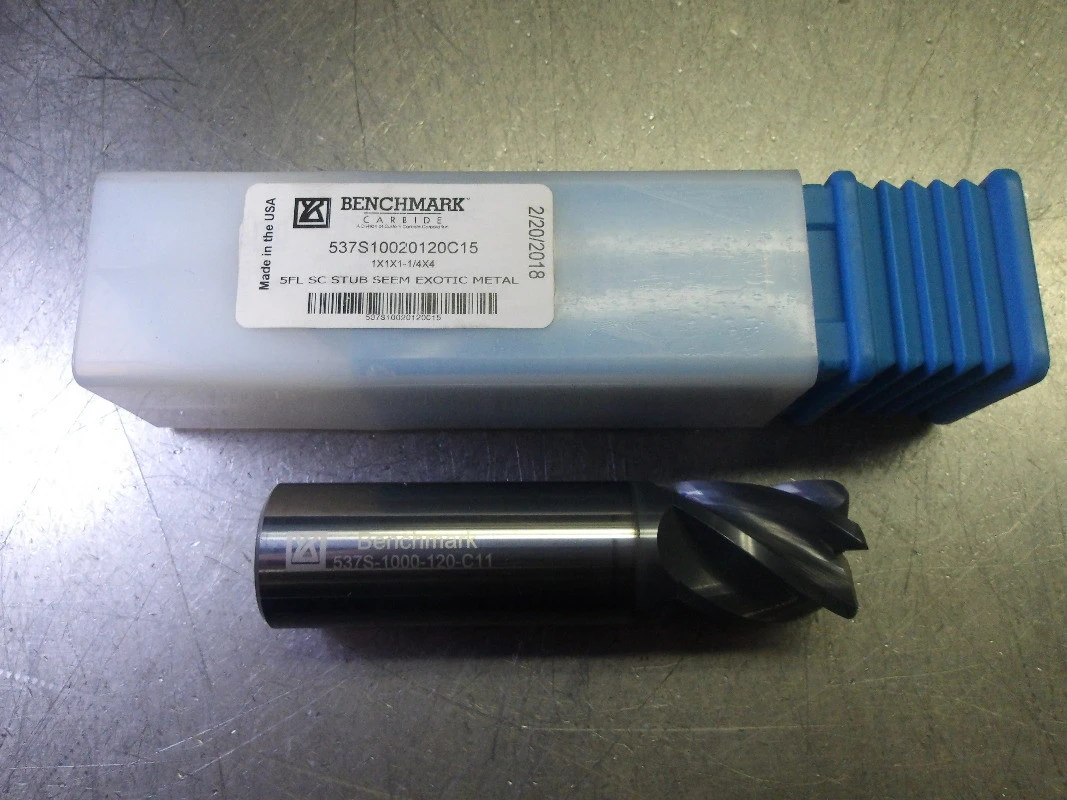 Benchmark 1" 5 Flute Carbide Variable Helix Endmill 537S10020120C15 (LOC3647)