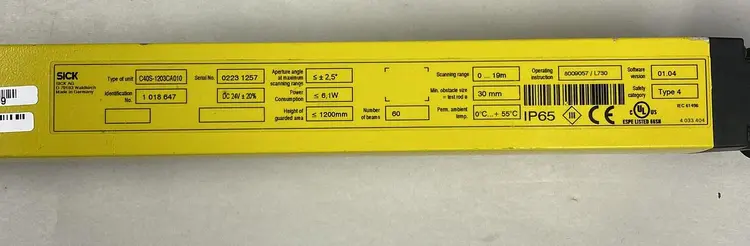 Used SICK C40S-1203CA010 Sensors Ohio US | Surplus Asset Holdings #1242449