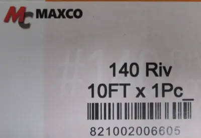 NEW MAXCO 140 RIV ROLLER CHAIN 10FT 140RIV