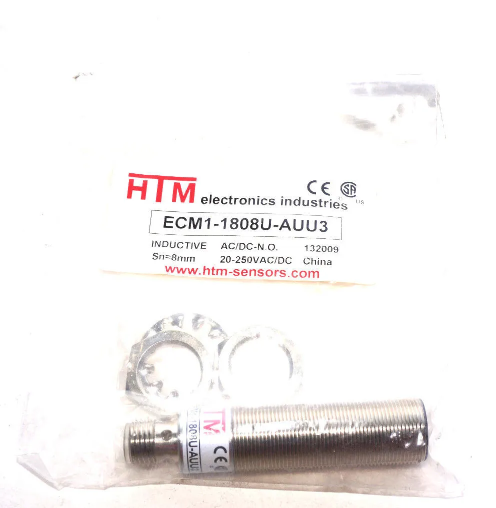 NEW HTM ELECTRONICS ECM1-1808U-AUU3 PROXIMITY SENSOR ECM11808UAUU3