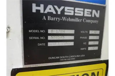 Hayssen 8-16HR FF&S filter pacfiller & servo auger powder filler