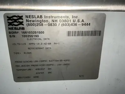 Used NESLAB 166103201500 Chemical & Process Equipment Ohio US | HGR 24 #1277786