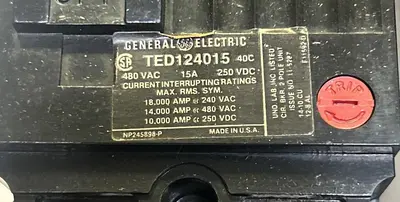 Used GE TED124015 Miscellaneous Equipment (Electrical & Power) | Surplus Asset Holdings #1195218