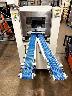 EMPIRE S-180/GMP-2 Bagel Divider Former > Dual Lane Bagel Divider Former | Harvest Equipment and Fabrication Inc (2)