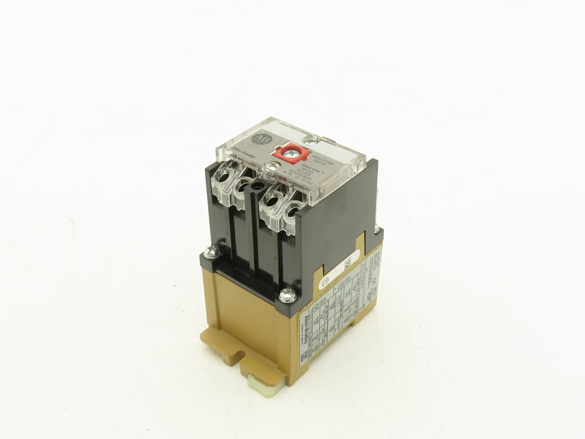 Allen-Bradley 700-P200A1 AC Relay 2 Pole Contactor 10A 600V 2NO 120V Coil Ser E