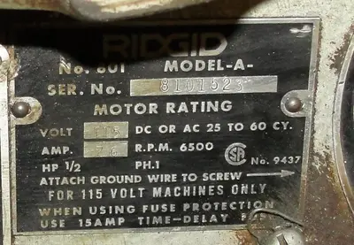 USED RIDGID 801