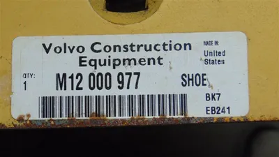Volvo Construction Equipment M12 000 977 Shoe BK7 EB241 New