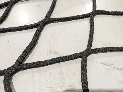 M3000BK | InCord  Knotless Netting 4" Square Holes 2" Web Border 15ft x 16.50ft - Used
