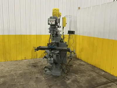 2 HP X 9" X 42" BRIDEPORT SERIES I VERTICAL RAM TYPE KNEE MILL DRO POWER FEEDS VARIABLE DRIVE: YOBRO #24264