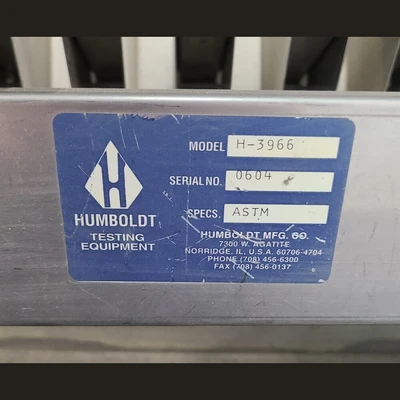Used HUMBOLDT MFG CO. H-3966 Sample Preparation British Columbia CA | Savona Equipment LTD #1518993