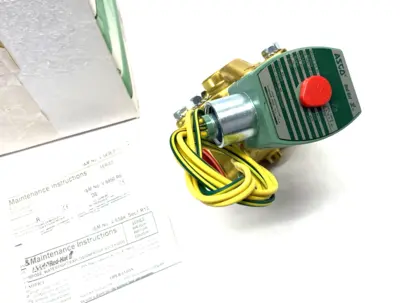 USED ASCO RED HAT RED HAT 2-WAY 2-POSITION NORMALLY CLOSED SOLENOID VALVE