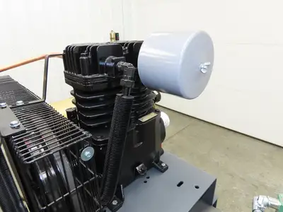 Atlas Copco CR5 Reciprocating Duplex Air Compressor 35CFM 5HP 230V 3Ph 120 Gal