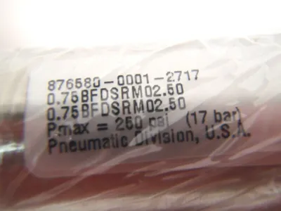 876580-0001-2717 | Parker  Pneumatic Cylinder 250 psi (17 bar) 0.75BFDSRM02.50 - New Other