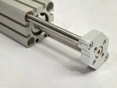 USED SMC PNEUMATIC COMPACT GUIDE ROD CYLINDER 20MM BORE 50MM STROKE