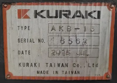 2015 KURAKI AKB-13.A Horizontal Table Type Boring Mills | Japan Machine Tools, Corp. (12)
