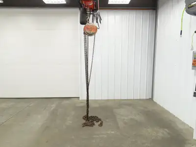 CM Model M Cyclone 1 Ton 2000Lb Manual Chain Fall Hand Hoist 39' Lift