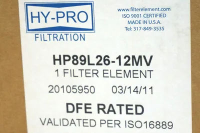 NEW HY-PRO HP89L26-12MV FILTER ELEMENT HP89L2612MV
