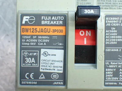 Used FUJI BW125JAGU3P030 Circuit Breakers Ohio US | HGR 24 #907473