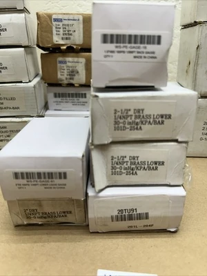 42 QTY! BULK LOT- Gauges NIB See Photos For Sizes And P/N's