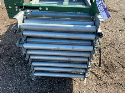 (8) 10’ Sections of Roller Conveyor, 24” wide, approx. 21.5” wide rollers, come with (8) adjustable ...