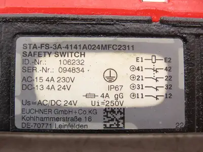Used EUCHNER _UNKNOWN_ Relays & Switches Indiana US | Arrow Industrial #1408329