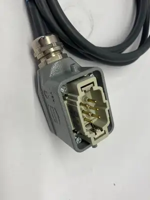 Used ATLAS COPCO DOUBLE ENDED POWER CORDSET W/ HARTING 19300061540 HOOD Cable & Wire | Maverick Industrial Sales #1106345