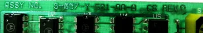 USED BROOKS INSTRUMENT S-097-Y-521-AA-A CIRCUIT BOARD S097Y521AAA