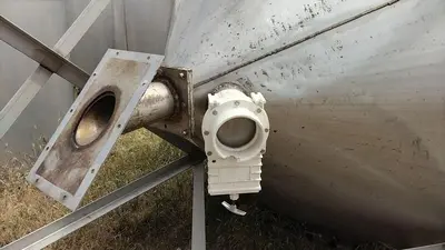 Silo, 365 CF, S/st, 8' x 6', 55 Lbs/CF, Auger, #S740292