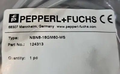 Pepperl+Fuchs NBN8-18GM60-WS Proximity Sensor Loc5D28