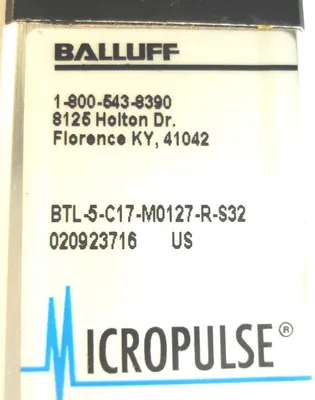 NEW BALLUFF BTL-5-C17-M0127-R-S32 MICROPULSE BTL5C17M0127RS32