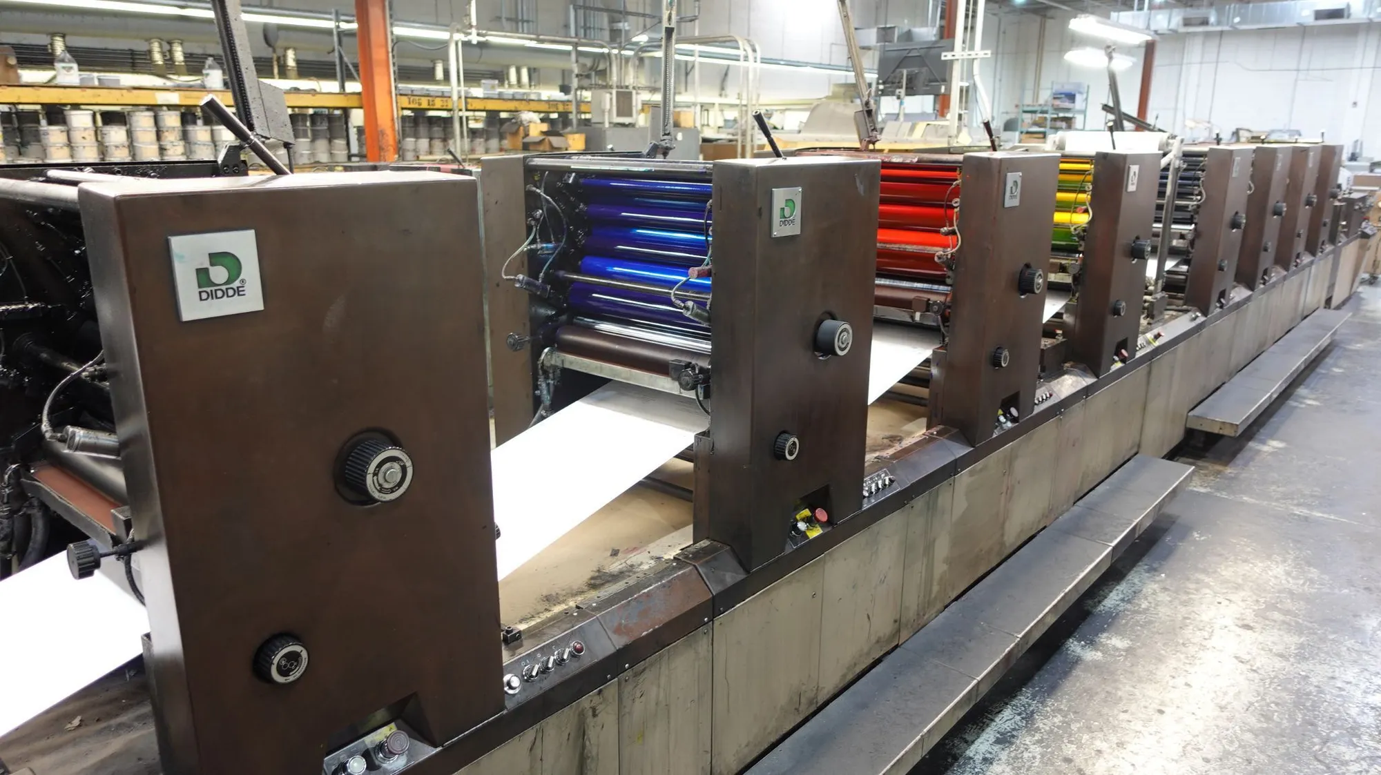 USED 1992 DIDDE Glaser ML (8) Color Web Offset Press – 20.5” Web Width