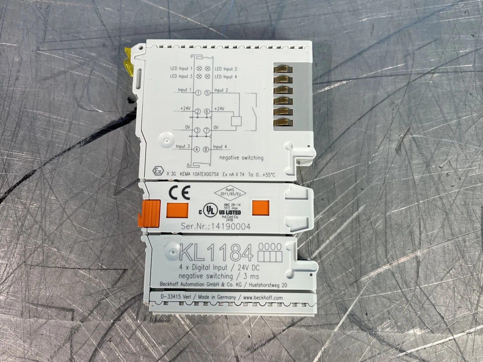 Used BECKHOFF AUTOMATION KL1184 PLC Input & Output Ohio US | HGR 24 #1084646