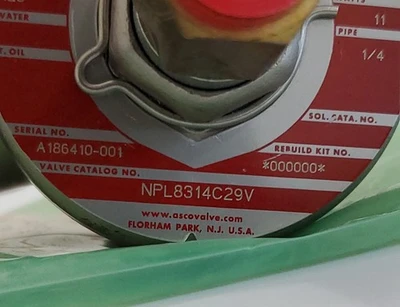 NEW ASCO NPL8314C29V