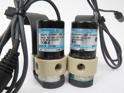 USED Takasago Valve, 3-port, UNF 5/16-24
