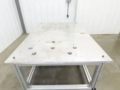 1" Aluminum Top Welding Work Bench Machine Fab Table 61-1/2"W 42"D 28-1/2"H
