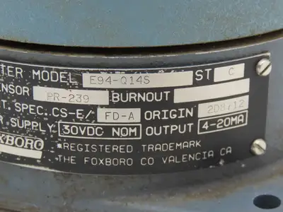 Foxboro E94-Q14S Temperature Transmitter 200-400°F 30vdc Haz Loc