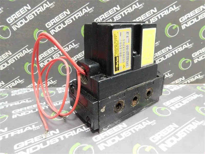 Parker SS20123701 Valve 20 - 150 PSIG 120V/60Hz  110V/50Hz 7.2Watts Used