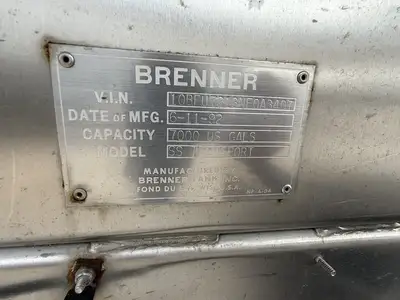Used 1992 BRENNER 316 SS Tanker Trailers Texas US | MCO Truck & Equipment #1513838