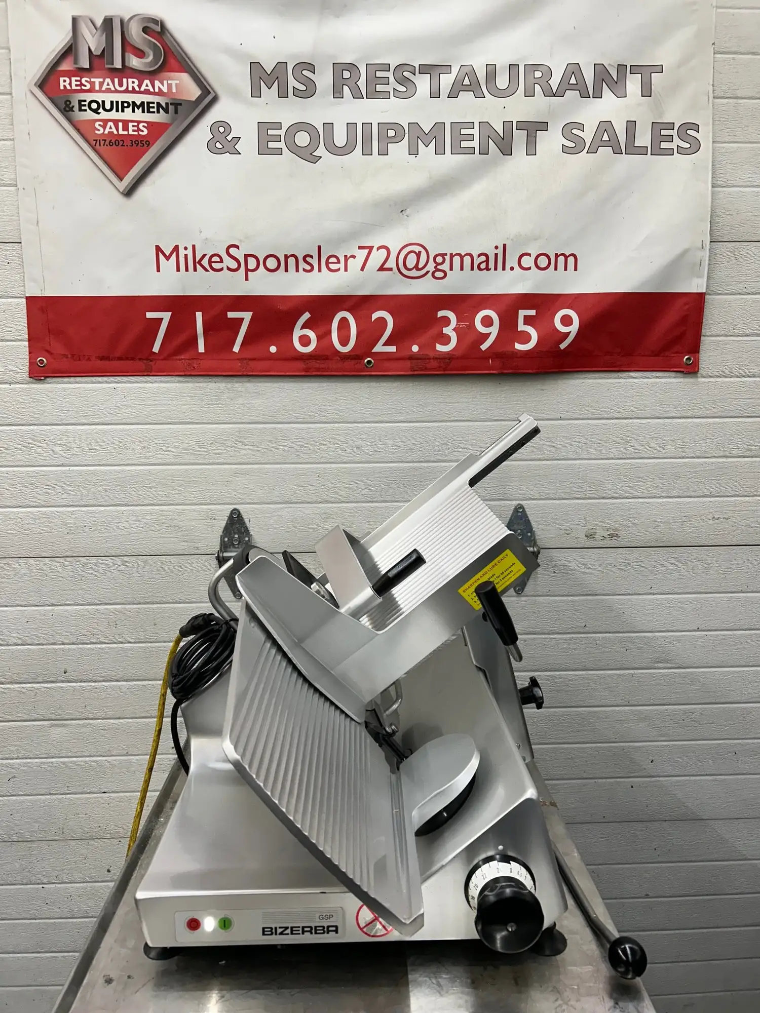 Bizerba GSPH 2013 Manual Deli Slicer Refurbished Tested Working Great!