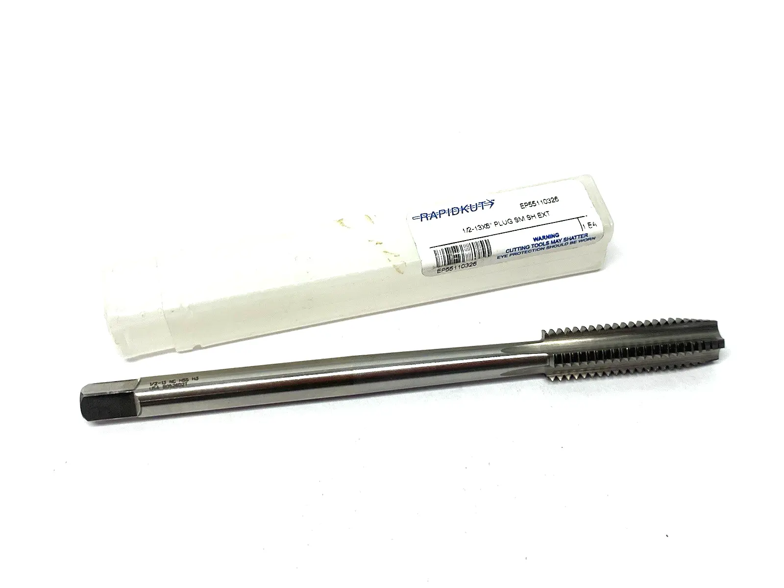USED RAPIDKUT EXTENSION PLUG TAP 1/2-13 DIA. - H3- 4 FL - BRIGHT - HSS