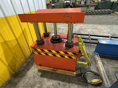 11,000 LBS X 51" SEN FUNG MODEL #UC4A MOTORIZED COIL REEL UNCOILER & COIL CAR: STOCK #23646